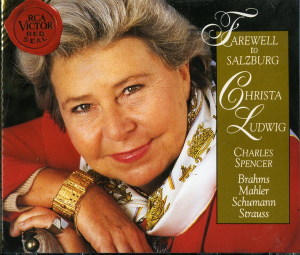 Christa Ludwig, Charles Spencer (2), Robert Schumann, Gustav Mahler, Johannes Brahms, Richard Strauss - Farewell To Salzburg (CD, RE) (Mint (M)) - Image 2