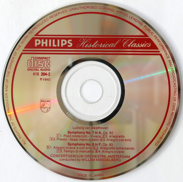 Ludwig van Beethoven – Willem Mengelberg, Concertgebouworkest-3