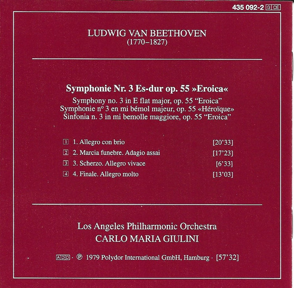 Ludwig van Beethoven - Carlo Maria Giulini, Los Angeles Philharmonic Orchestra-1
