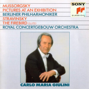 Modest Mussorgsky / Igor Stravinsky – Berliner Philharmoniker, Concertgebouworkest, Carlo Maria Giulini – Pictures At An Exhibition / The Firebird (Suite) (CD) (Mint (M))