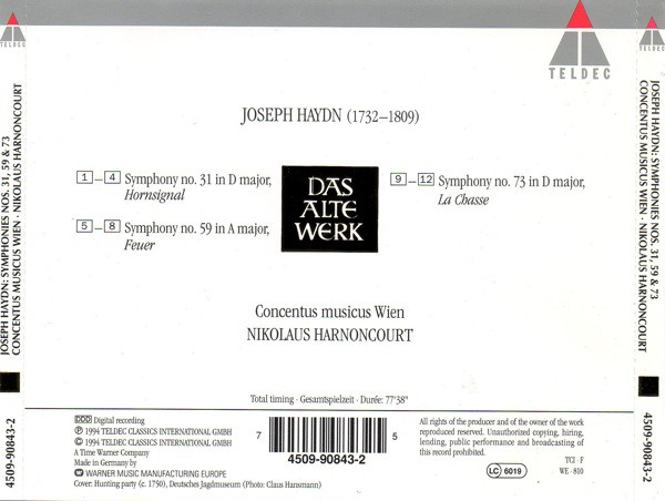 Joseph Haydn - Concentus Musicus Wien, Nikolaus Harnoncourt-1