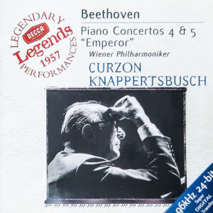Ludwig van Beethoven – Clifford Curzon, Wiener Philharmoniker, Hans Knappertsbusch – Piano Concertos 4 & 5 “Emperor” (CD) (Mint (M))