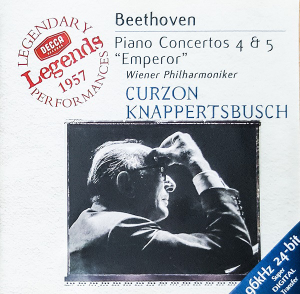 Ludwig van Beethoven – Clifford Curzon, Wiener Philharmoniker, Hans Knappertsbusch – Piano Concertos 4 & 5 “Emperor” (CD) (Mint (M)) Ludwig van Beethoven – Clifford Curzon, Wiener Philharmoniker, Hans Knappertsbusch – Piano Concertos 4 & 5 “Emperor” (CD) (Mint (M))