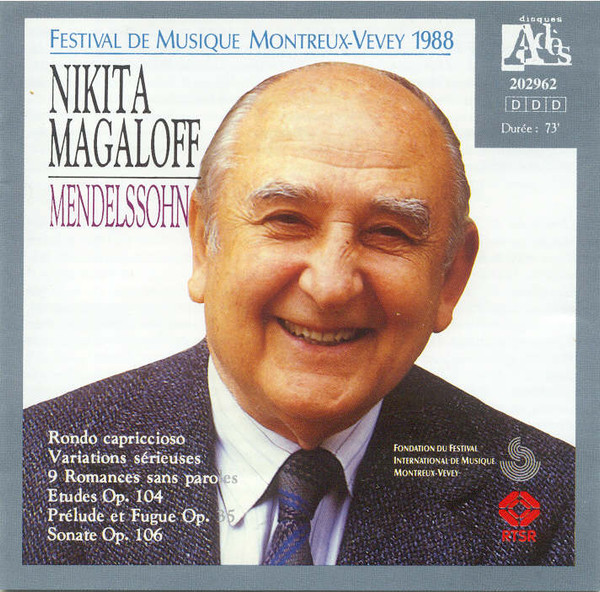 Nikita Magaloff – Mendelssohn (CD) (Mint (M)) Nikita Magaloff – Mendelssohn (CD) (Mint (M))