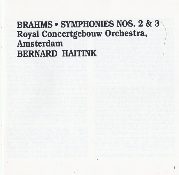 Johannes Brahms, Concertgebouworkest, Bernard Haitink-4