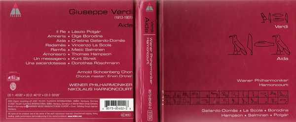 Giuseppe Verdi, Wiener Philharmoniker, Nikolaus Harnoncourt, Cristina Gallardo-Domâs, Vincenzo La Scola, Olga Borodina, Thomas Hampson, Matti Salminen (2), László Polgár-2