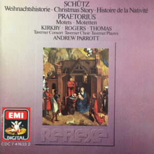 Heinrich Schütz, Michael Praetorius · Emma Kirkby · Nigel Rodgers · Taverner Choir · David Thomas (9) · Taverner Consort · Taverner Players · Andrew Parrott – Weihnachtshistorie · Christmas Story · Histoire De La Nativité / Motets · Motetten (CD) (Mint (M)) Heinrich Schütz, Michael Praetorius · Emma Kirkby · Nigel Rodgers · Taverner Choir · David Thomas (9) · Taverner Consort · Taverner Players · Andrew Parrott – Weihnachtshistorie · Christmas Story · Histoire De La Nativité / Motets · Motetten (CD) (Mint (M))
