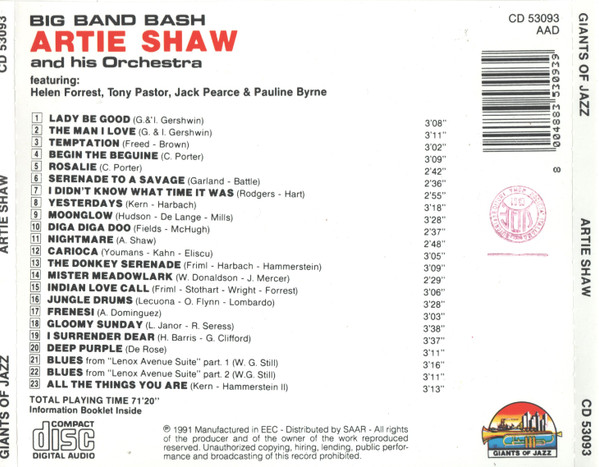 Artie Shaw And His Orchestra Featuring: Helen Forrest, Tony Pastor, Jack Pearce, Pauline Byrne-3