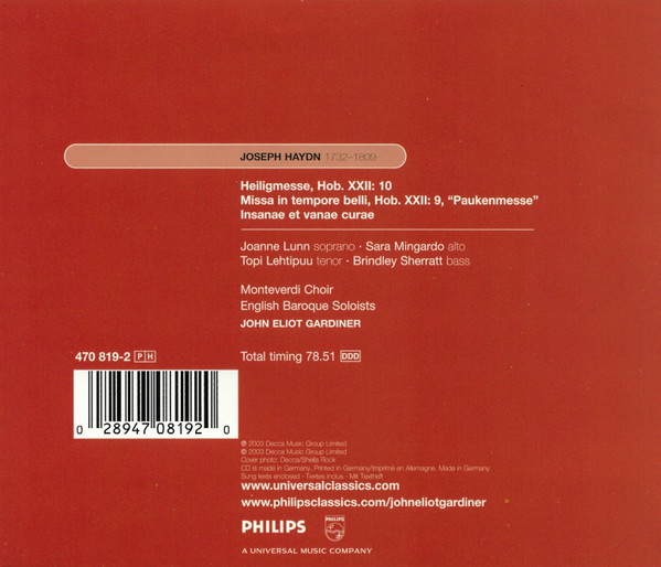 Joseph Haydn – The Monteverdi Choir • The English Baroque Soloists • John Eliot Gardiner-1