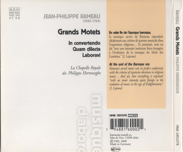 Jean-Philippe Rameau / La Chapelle Royale, Philippe Herreweghe-1