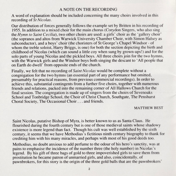 Benjamin Britten - Anthony Rolfe Johnson, Corydon Singers, English Chamber Orchestra, Matthew Best (2)-3