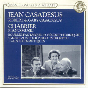 Emmanuel Chabrier, Jean Casadesus, Robert Casadesus, Gaby Casadesus – Chabrier Piano Music (CD) (Mint (M)) Emmanuel Chabrier, Jean Casadesus, Robert Casadesus, Gaby Casadesus – Chabrier Piano Music (CD) (Mint (M))