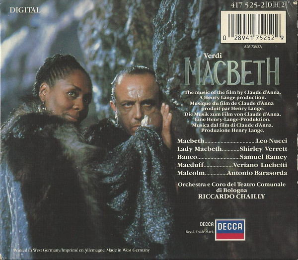 Giuseppe Verdi, Leo Nucci, Shirley Verrett, Orchestra Del Teatro Comunale Di Bologna E Coro del Teatro Comunale di Bologna, Riccardo Chailly-1