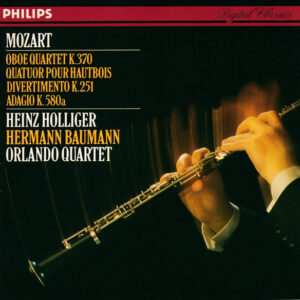 Wolfgang Amadeus Mozart – Heinz Holliger, Hermann Baumann, Orlando Quartet – Oboe Quartet K.370 / Quatuor Pour Hautbois · Divertimento K.251 · Adagio K.580a (CD) (Mint (M))