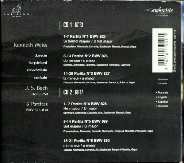Johann Sebastian Bach - Kenneth Weiss-1