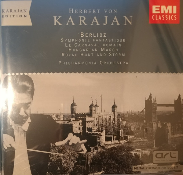 Hector Berlioz, Herbert von Karajan, Philharmonia Orchestra – Symphonie Fantastique – Le Carnaval Romain – Hungarian March – Royal Hunt And Storm (CD) (Mint (M)) Hector Berlioz, Herbert von Karajan, Philharmonia Orchestra – Symphonie Fantastique – Le Carnaval Romain – Hungarian March – Royal Hunt And Storm (CD) (Mint (M))