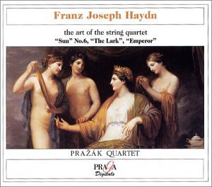 Joseph Haydn, Prazak Quartet – The Art Of The String Quartet – “Sun” No.6, “The Lark” & “Emperor” (CD) (Mint (M)) Joseph Haydn, Prazak Quartet – The Art Of The String Quartet – “Sun” No.6, “The Lark” & “Emperor” (CD) (Mint (M))