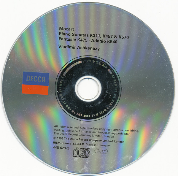 Wolfgang Amadeus Mozart, Vladimir Ashkenazy-3