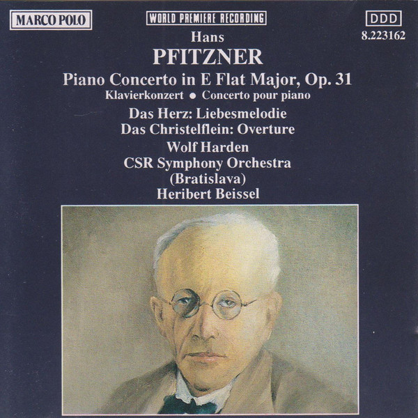 Hans Pfitzner – Wolf Harden, Slovak Radio Symphony Orchestra, Heribert Beissel – Piano Concerto In E Flat Major, Op. 31 (CD) (Mint (M)) Hans Pfitzner – Wolf Harden, Slovak Radio Symphony Orchestra, Heribert Beissel – Piano Concerto In E Flat Major, Op. 31 (CD) (Mint (M))