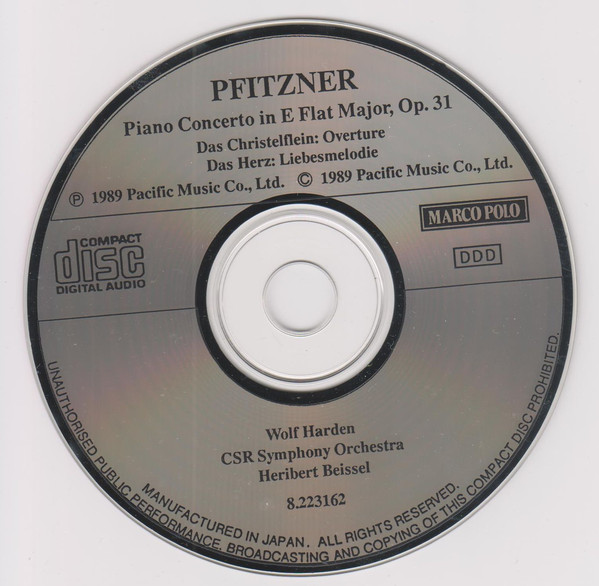 Hans Pfitzner - Wolf Harden, Slovak Radio Symphony Orchestra, Heribert Beissel-2