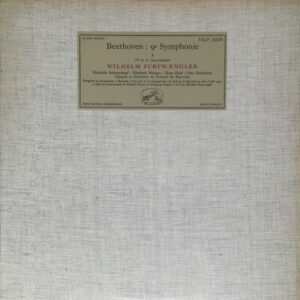 Ludwig Van Beethoven – Chor der Bayreuther Festspiele , Et  Orchester der Bayreuther Festspiele, Elisabeth Schwarzkopf, Elisabeth Höngen, Hans Hopf, Otto Edelmann, Wilhelm Furtwängler – 9e Symphonie – I  & II (2xLP) (Very Good Plus (VG+))