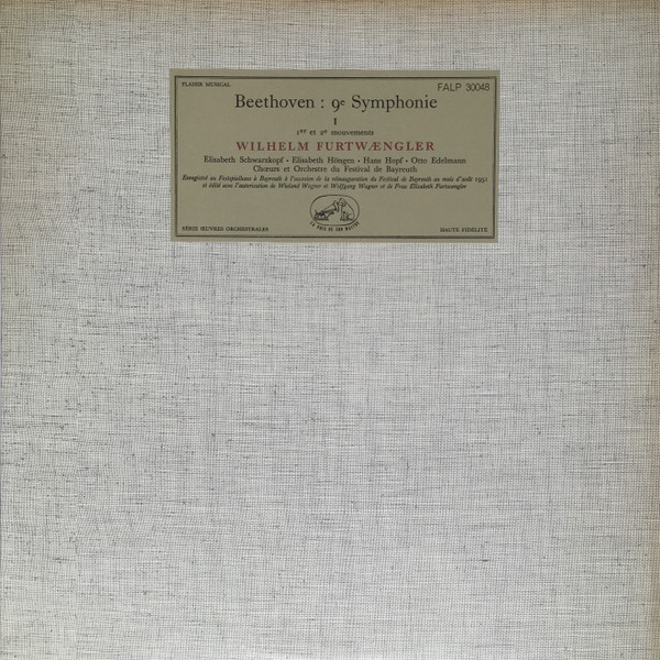 Ludwig Van Beethoven – Chor der Bayreuther Festspiele , Et Orchester der Bayreuther Festspiele, Elisabeth Schwarzkopf, Elisabeth Höngen, Hans Hopf, Otto Edelmann, Wilhelm Furtwängler – 9e Symphonie – I & II (2xLP) (Very Good Plus (VG+)) Ludwig Van Beethoven – Chor der Bayreuther Festspiele , Et Orchester der Bayreuther Festspiele, Elisabeth Schwarzkopf, Elisabeth Höngen, Hans Hopf, Otto Edelmann, Wilhelm Furtwängler – 9e Symphonie – I & II (2xLP) (Very Good Plus (VG+))
