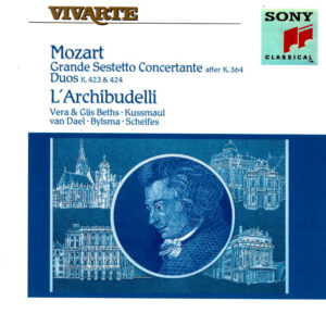 Wolfgang Amadeus Mozart, L’Archibudelli, Vera Beths & Gijs Beths, Jürgen Kussmaul, Lucy van Dael, Anner Bylsma, Lidewij Scheifes – Grande Sestetto Concertante After K.364, Duos K.423 & 424 (CD) (Mint (M))