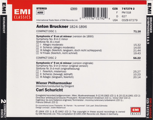 Anton Bruckner, Wiener Philharmoniker, Carl Schuricht-1