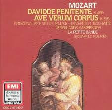 Wolfgang Amadeus Mozart, Krisztina Laki, Nicole Fallien, Hans Peter Blochwitz, Nederlands Kamerkoor, La Petite Bande, Sigiswald Kuijken – Davidde Penitente K 469 / Ave Verum Corpus K 618 (CD) (Mint (M))