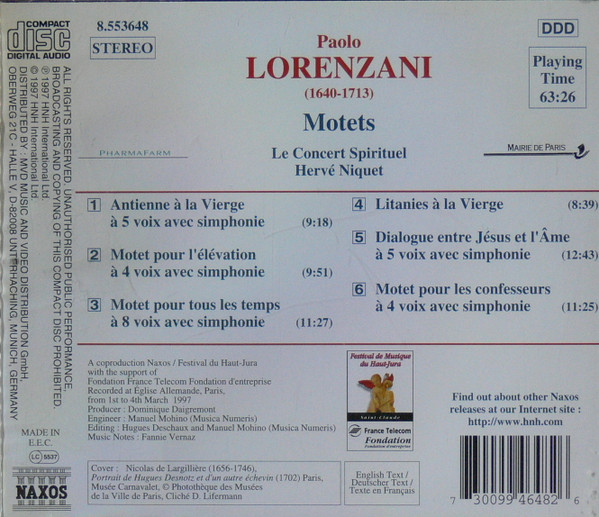 Paolo Lorenzani – Le Concert Spirituel, Hervé Niquet-1