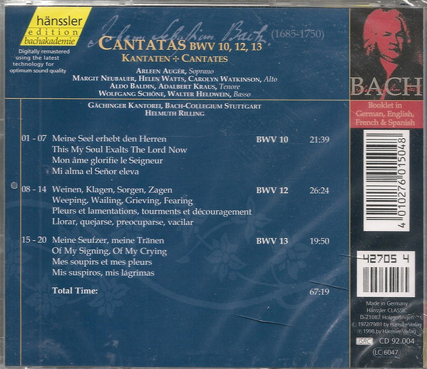 Johann Sebastian Bach - Bach-Ensemble, Helmuth Rilling-1