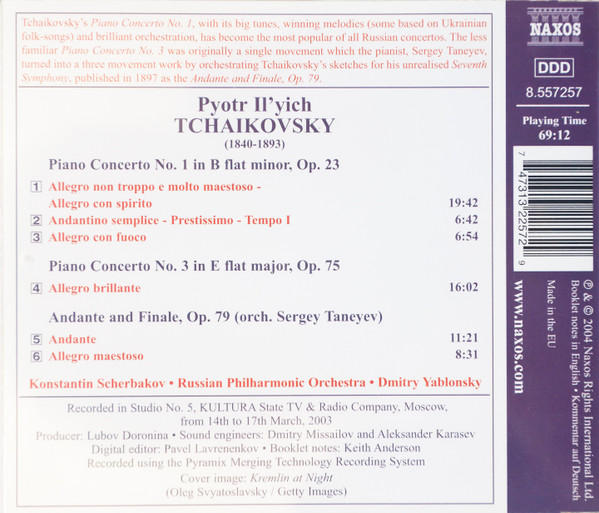 Pyotr Ilyich Tchaikovsky, Konstantin Scherbakov, Russian Philharmonic Orchestra, Dmitry Yablonsky-1