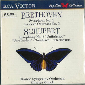 Ludwig van Beethoven, Franz Schubert, Boston Symphony Orchestra, Charles Munch – Symphony No. 5 / Leonore Overture No. 3. / Symphony No. 8 “Unfinished” (CD) (Mint (M)) Ludwig van Beethoven, Franz Schubert, Boston Symphony Orchestra, Charles Munch – Symphony No. 5 / Leonore Overture No. 3. / Symphony No. 8 “Unfinished” (CD) (Mint (M))