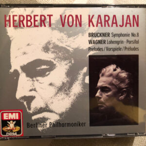 Anton Bruckner, Richard Wagner, Berliner Philharmoniker, Herbert von Karajan – Symphonie No.8 / Lohengrin, Parsifal Preludes (2xCD) (Mint (M))