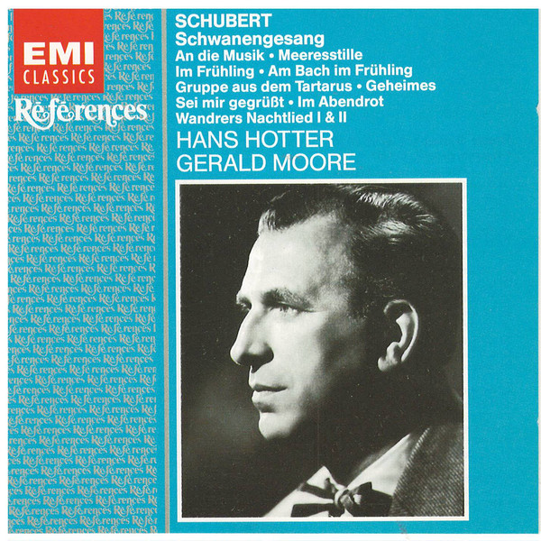 Franz Schubert – Hans Hotter, Gerald Moore – Schwanengesang (CD) (Mint (M)) Franz Schubert – Hans Hotter, Gerald Moore – Schwanengesang (CD) (Mint (M))
