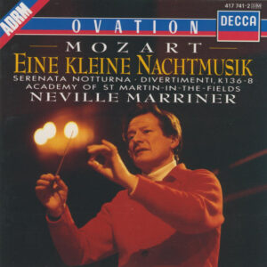 Wolfgang Amadeus Mozart Mozart The Academy Of St. Martin-in-the-Fields, Sir Neville Marriner – Eine Kleine Nachtmusik, Serenata Notturna, Divertimenti K. 136-138 (CD) (Mint (M)) Wolfgang Amadeus Mozart Mozart The Academy Of St. Martin-in-the-Fields, Sir Neville Marriner – Eine Kleine Nachtmusik, Serenata Notturna, Divertimenti K. 136-138 (CD) (Mint (M))