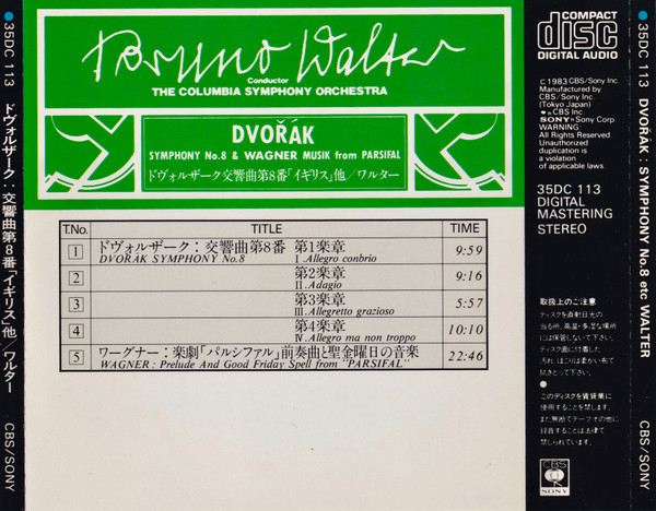 Antonín Dvořák, Richard Wagner, Bruno Walter, Columbia Symphony Orchestra-1