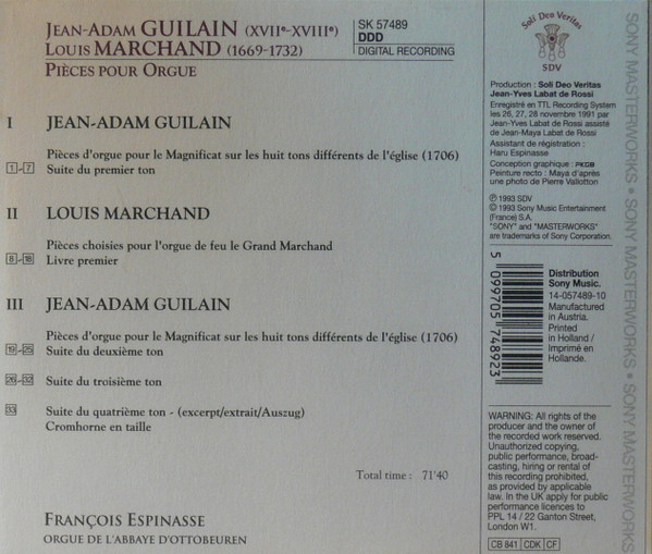 Jean Adam Guilain, Louis Marchand / François Espinasse-1
