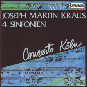 Joseph Martin Kraus, Concerto Köln – 4 Sinfonien (CD) (Mint (M))