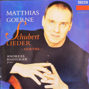 Franz Schubert – Matthias Goerne, Andreas Haefliger – Schubert Lieder – Goethe – (CD) (Mint (M)) Franz Schubert – Matthias Goerne, Andreas Haefliger – Schubert Lieder – Goethe – (CD) (Mint (M))