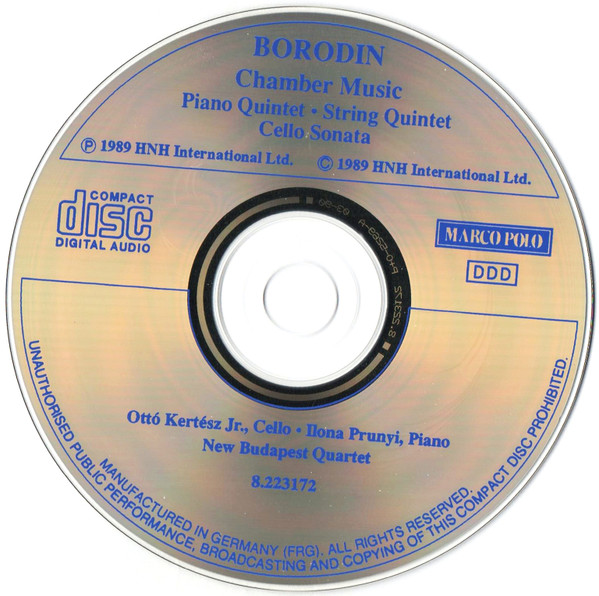 Alexander Borodin - Ottó Kertész • Ilona Prunyi • New Budapest Quartet-2