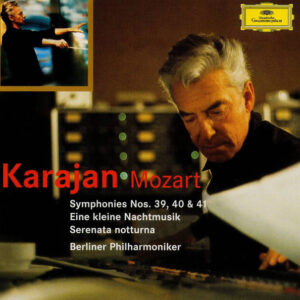 Wolfgang Amadeus Mozart – Berliner Philharmoniker, Herbert von Karajan – Symphonies Nos.39, 40 & 41 “Eine Kleine Nachtmusik” “Serenata Notturna” (2xCD) (Mint (M))