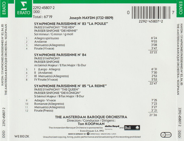 Joseph Haydn - The Amsterdam Baroque Orchestra, Ton Koopman-1