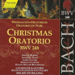 Johann Sebastian Bach / Sibylla Rubens, Ingeborg Danz, James Taylor (5), Marcus Ullmann, Hanno Müller-Brachmann, Gächinger Kantorei Stuttgart, Bachcollegium Stuttgart, Helmuth Rilling – Christmas Oratorio BWV 248 (3xCD) (Mint (M))