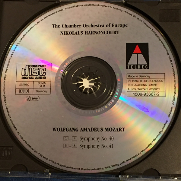Wolfgang Amadeus Mozart, The Chamber Orchestra Of Europe, Nikolaus Harnoncourt-2