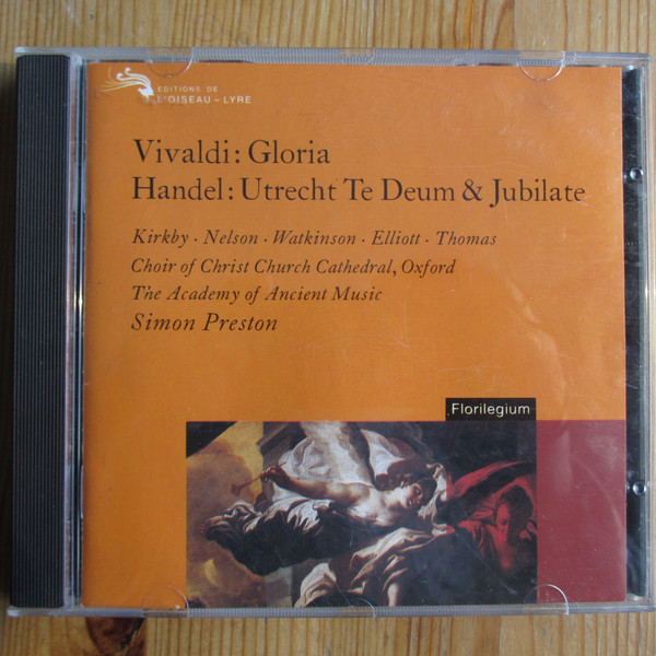 Antonio Vivaldi, Georg Friedrich Händel – Gloria • Utrecht Te Deum & Jubilate (CD) (Mint (M)) Antonio Vivaldi, Georg Friedrich Händel – Gloria • Utrecht Te Deum & Jubilate (CD) (Mint (M))