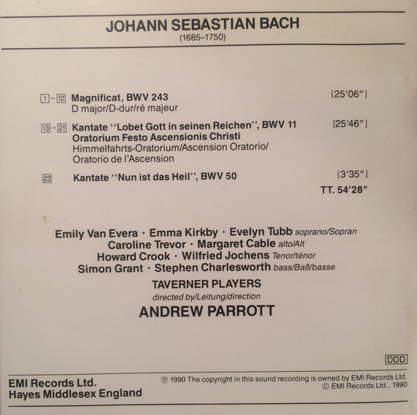 Johann Sebastian Bach - Taverner Consort & Players, Andrew Parrott-3