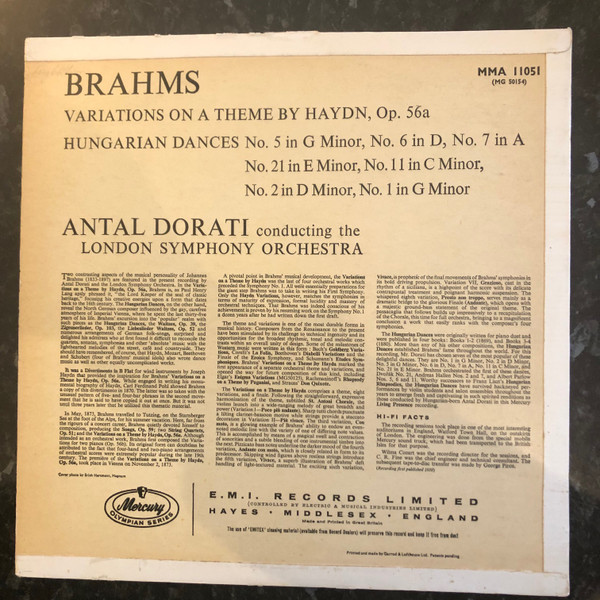 Johannes Brahms, Antal Dorati, London Symphony Orchestra-1