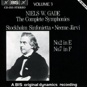 Niels Wilhelm Gade / Stockholm Sinfonietta, Neeme Järvi – The Complete Symphonies Volume 3: No.2 In E / No.7 In F (CD) (Mint (M))