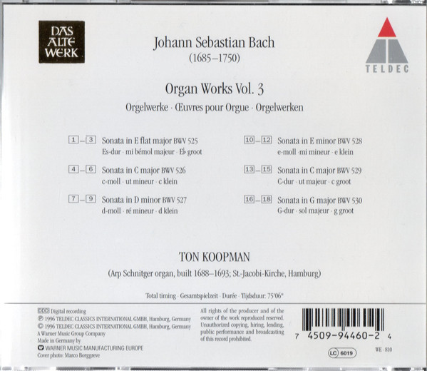 Johann Sebastian Bach, Ton Koopman-1